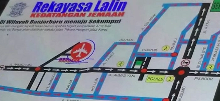 Terapkan Contra Flow di Jalan Babat‑Lamongan KM 60