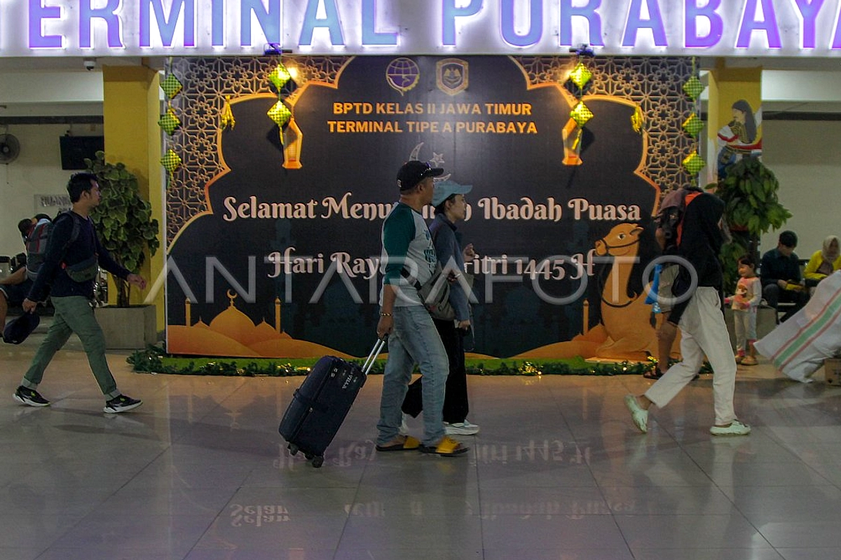 Terminal Purabaya Lebaran: Penumpang Lebih 18.600 Orang