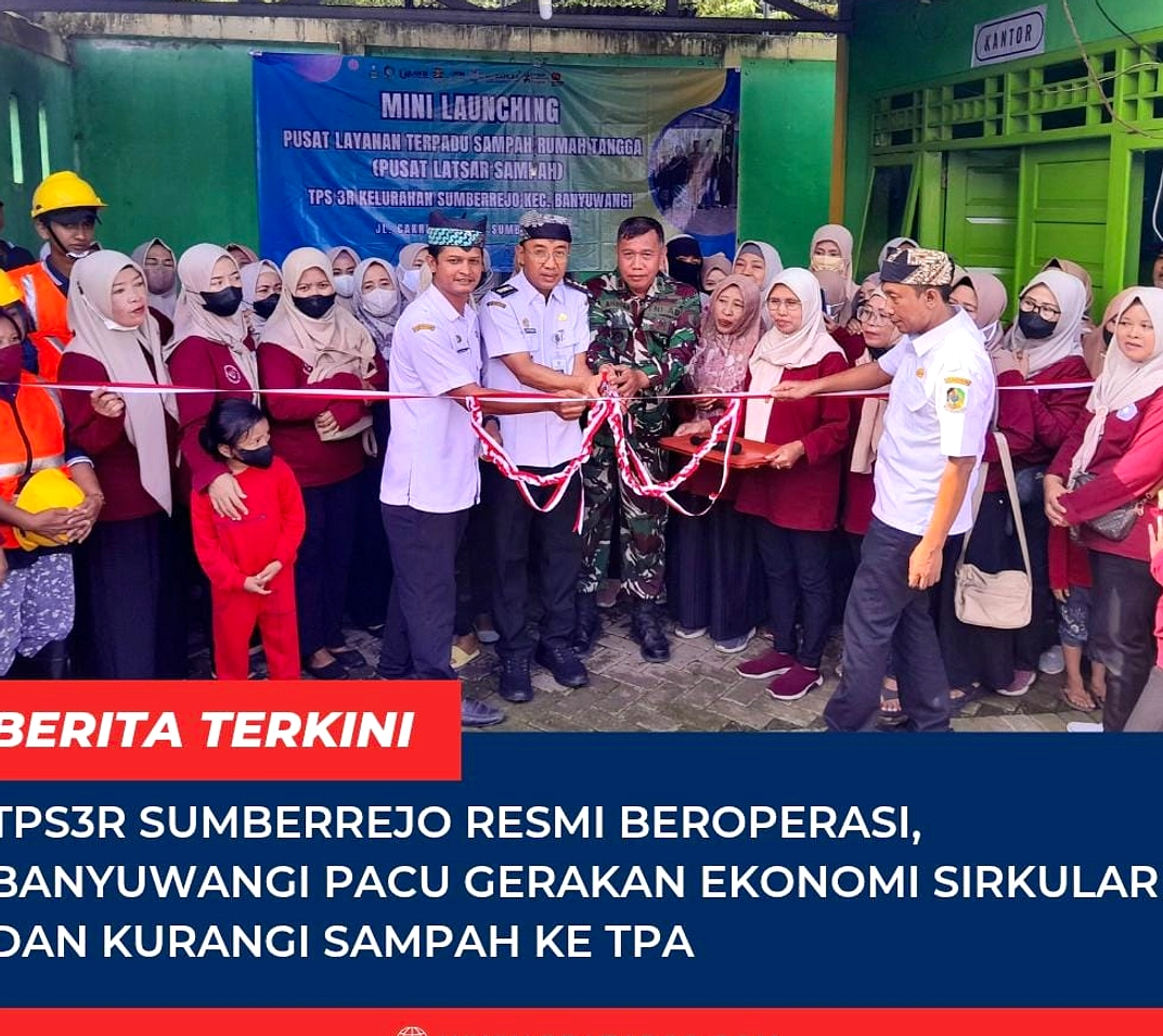 TPS3R Kertosari Dibangun, Banyuwangi Target Kurangi Sampah Kota