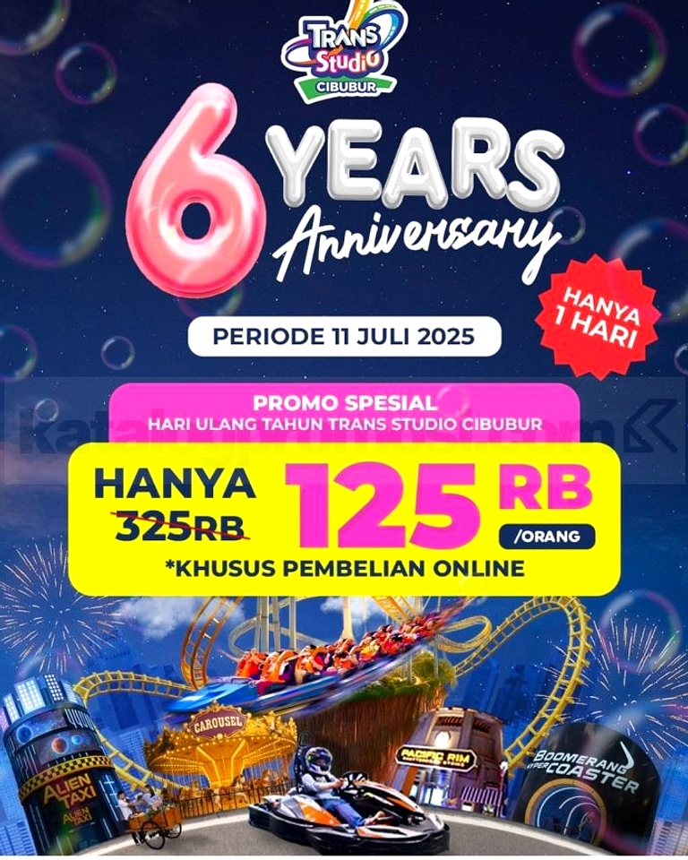 Trans Studio Cibubur Rayakan 7 Tahun dengan Promo Tiket