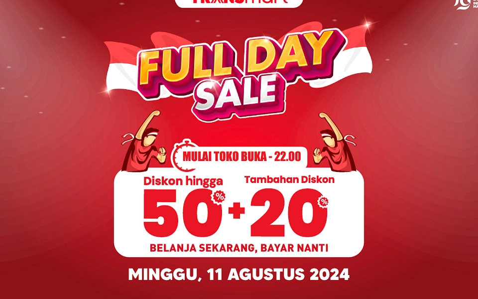Transmart Diskon 50%+20% Hari Ini, Tangga Rp 1,3 Juta