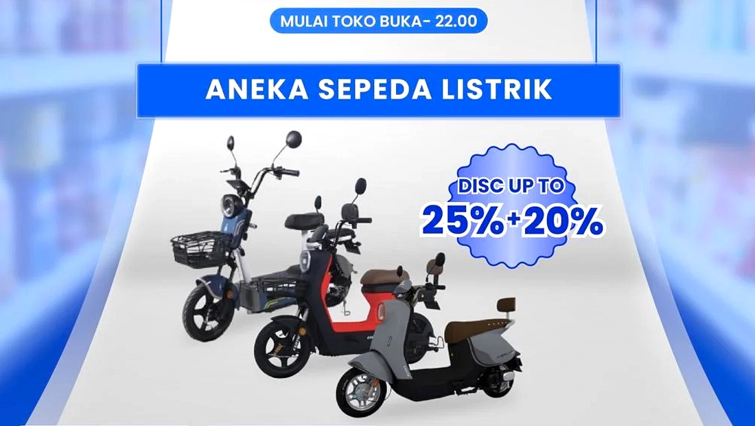 Transmart Diskon Sepeda 60%+20%, Hemat Rp 459 Ribu