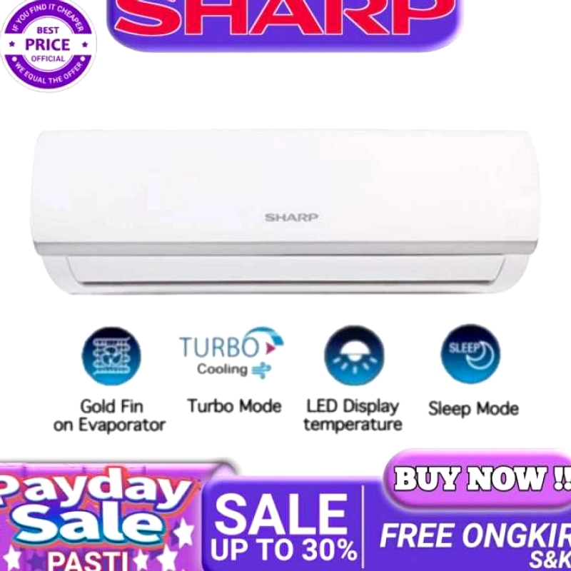 Transmart Full Day Sale: Diskon AC Sharp Hingga 30%