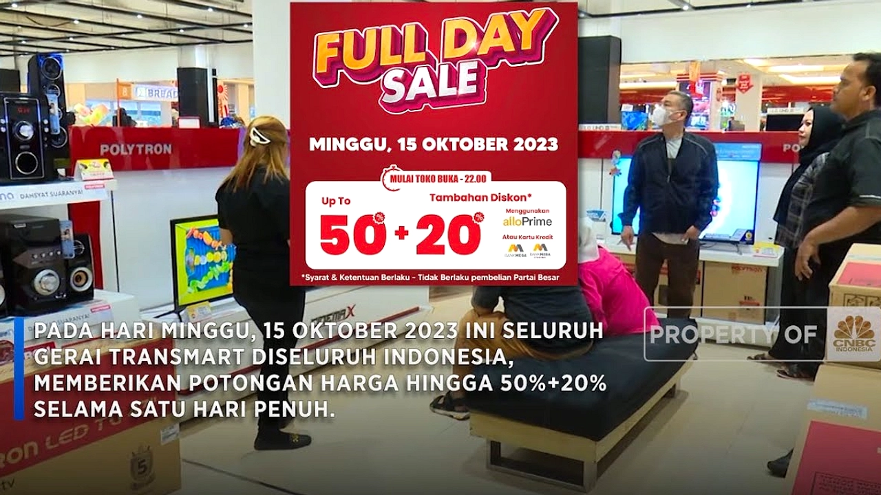 Transmart Full Day Sale, Diskon Hingga 50% Plus 20%