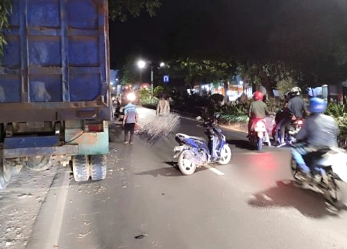 Truk Menabrak Motor di Terminal Kartasura, Kerusakan