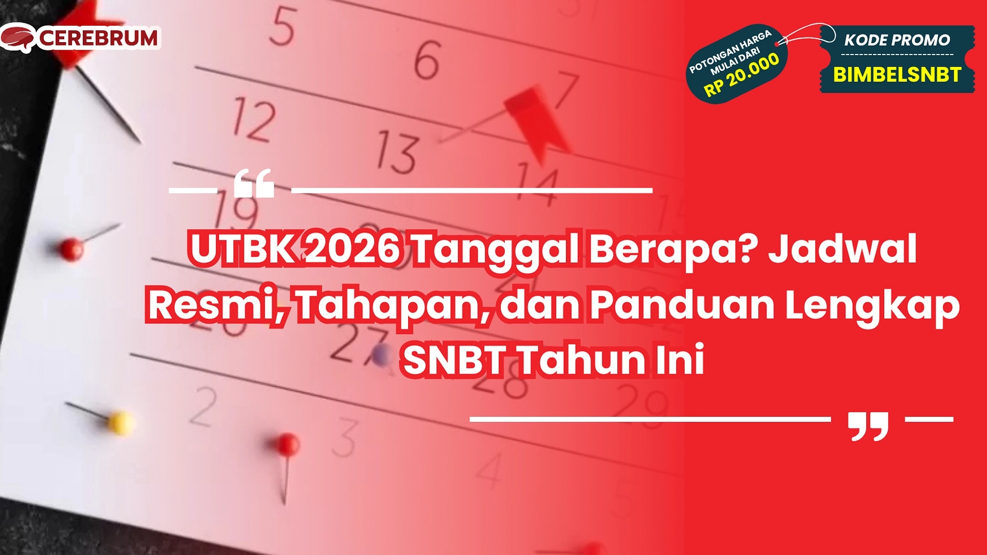 UGM Siapkan 15.789 Peserta UTBK SNBT 2026: 14 Pusat, 44
