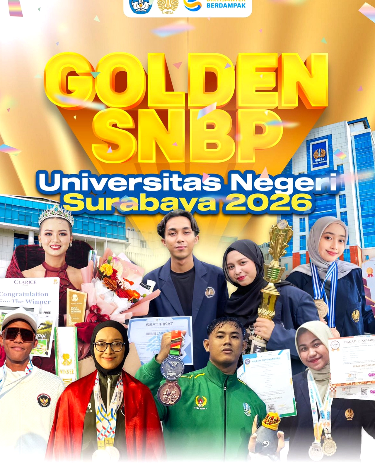 Unesa Pendaftaran Golden Ticket 2026 Tanpa SPI & UKT