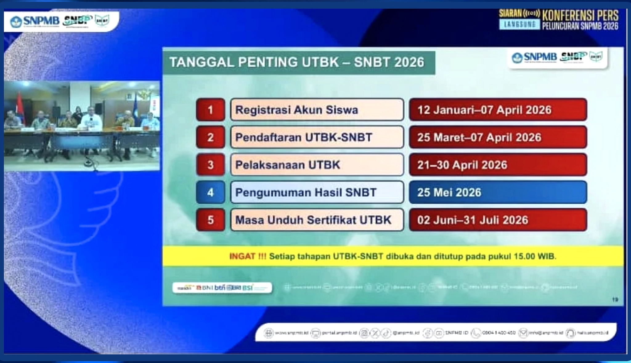 UTBK 2026: Jadwal Sesi Siang Berbeda di Setiap Pusat