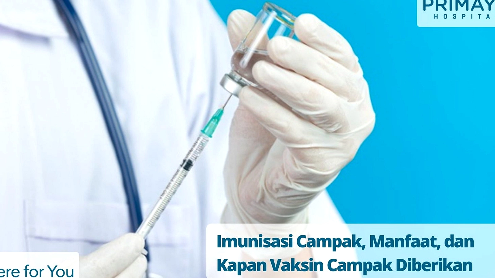 Vaksinasi Campak Dewasa bagi Tenaga Kesehatan di 14 Provinsi