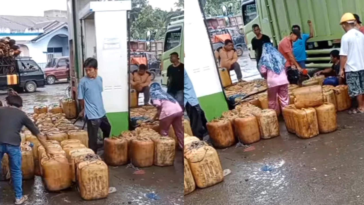 Video Jeriken SPBU Kalosi Diteliti Polres Enrekang