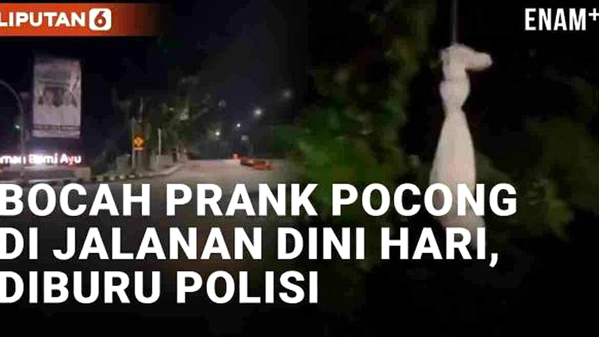 Video Pocong Viral di Kediri, Remaja Ditangkap Polisi