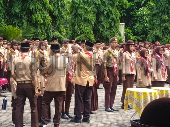Wali Kota Pelantik 1.600 Pramuka Garuda di Stadion Brawijaya